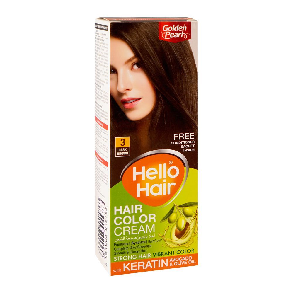 Hello Hair Colour Cream – Permanent Hair Dye with Keratin, Avocado & Olive Oil