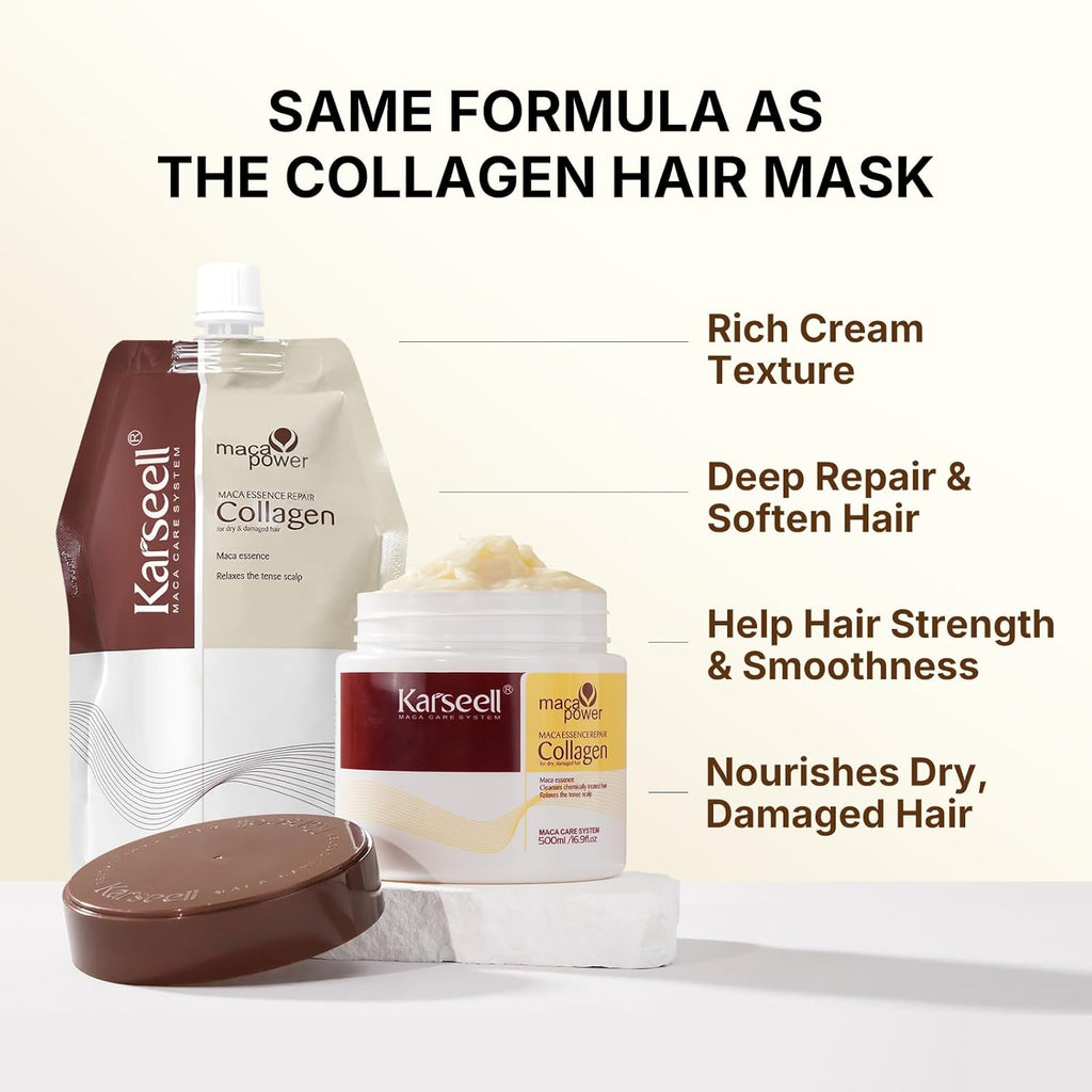 Karseell Collagen Hair Mask Deep Repair Treatment 500ml Pouch