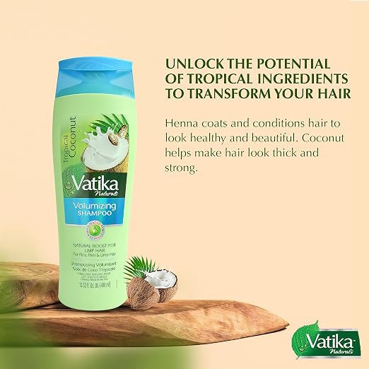 Vatika Naturals Tropical Coconut Volumizing Shampoo 400ml