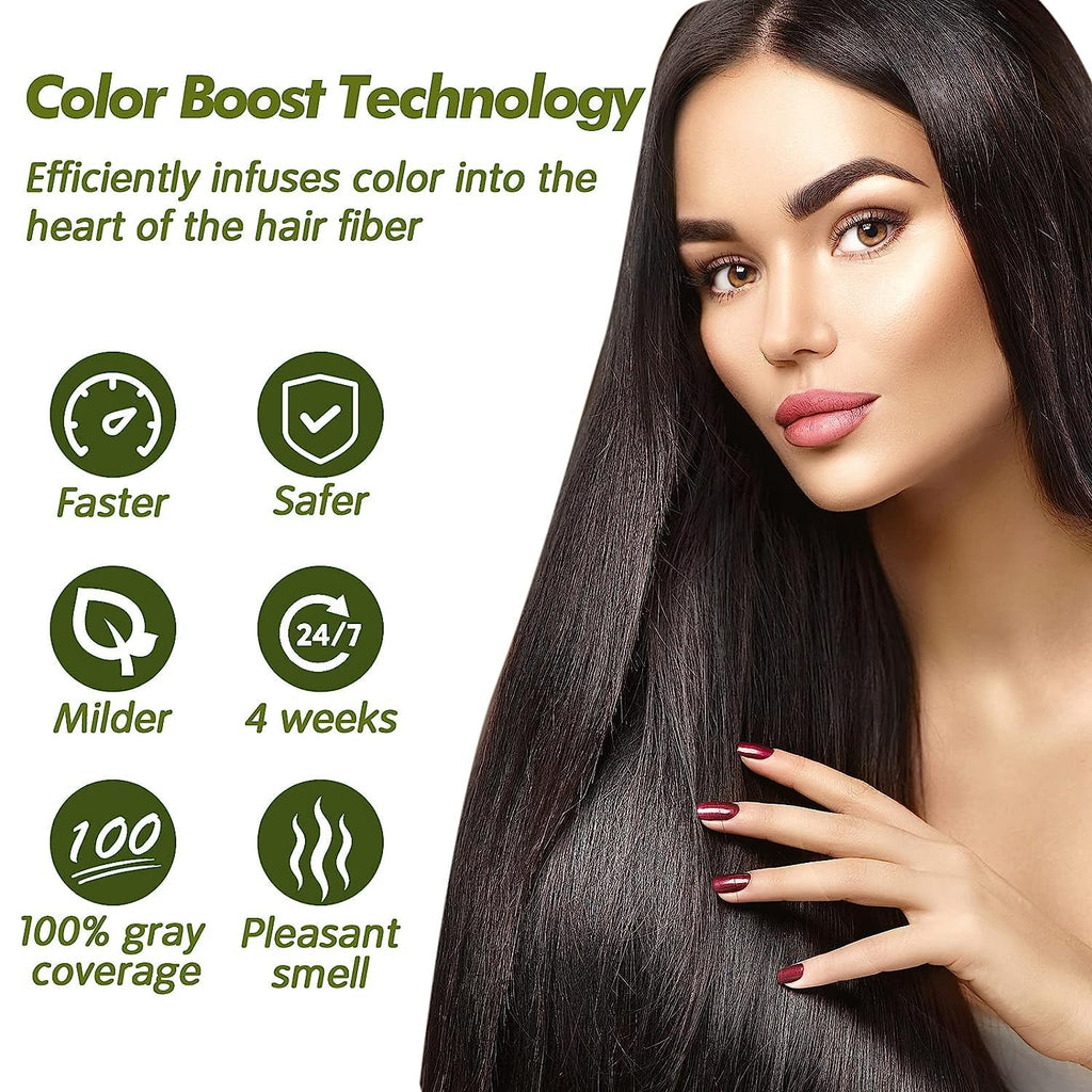 Dexe Black Hair Shampoo – Bulk Deal: 5 Boxes (50 Sachets) – Instant Hair Dye