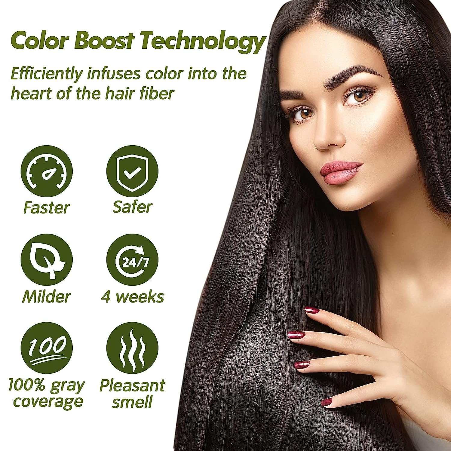 Dexe Black Hair Shampoo – Bulk Deal: 5 Boxes (50 Sachets) – Instant Hair Dye