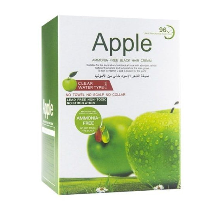 Apple Hair Colour Black Cream Ammonia-Free (10 Sachets)